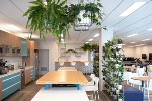 ITC commercial staff kitchen designed by Fuze Interiors