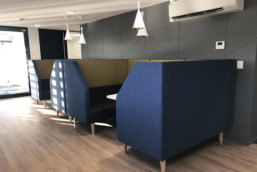 Focus group office fit-out with booth