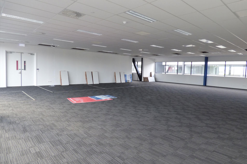 Vacant Christchurch office space before the Focus Group fit-out.